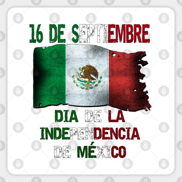 16 de Septiembre Dia de la Independencia de Mexico Mexico Mexican Independence Day Magnet by soccer t-shirts